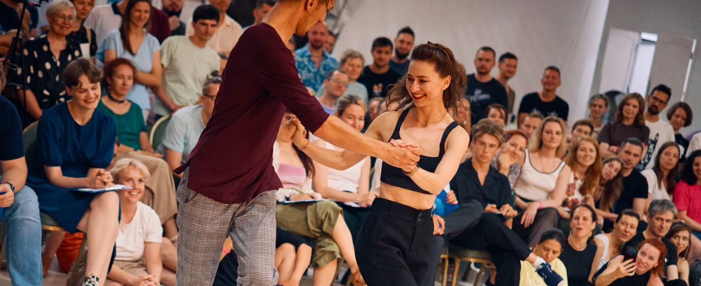 West Coast Swing social dance floor