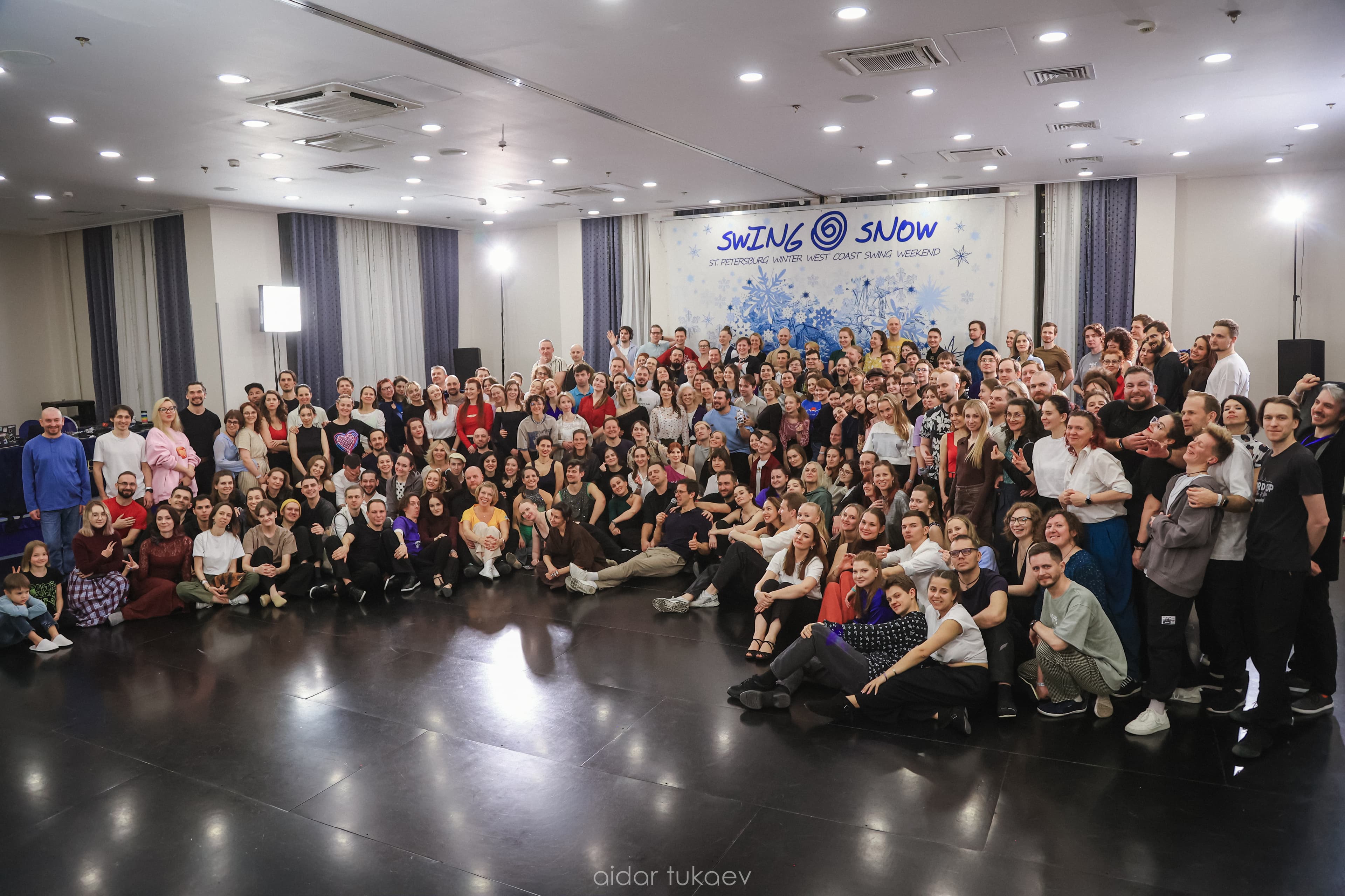 Swing and Snow festival group photo
